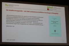 Folie: aus dem Vortrag vom Prof. Howaldt